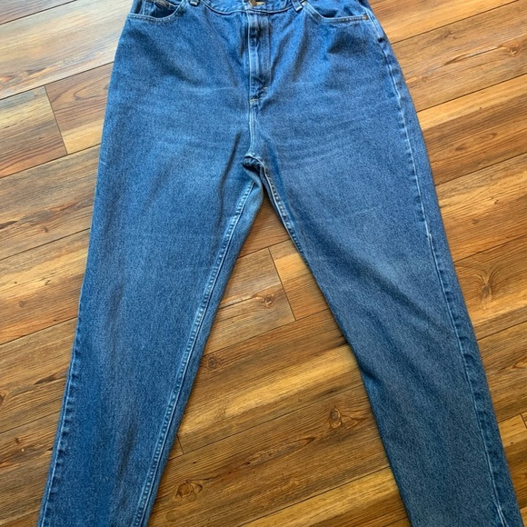 Riders 1305544 100% Cotton Rigid Medium Wash High Rise Straight Leg Jeans Sz 18L - Picture 3 of 13